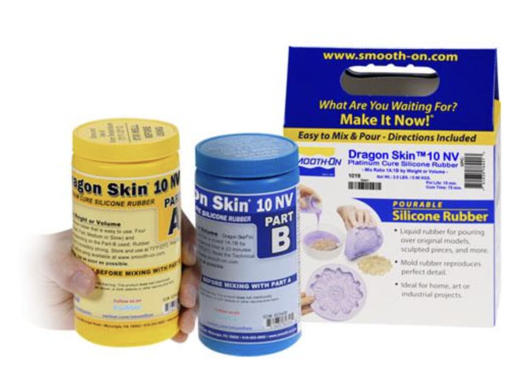 Smooth-On Dragon Skin 10 NV platinum cure silicone rubber (2?lbs. / 0.91?kg.)