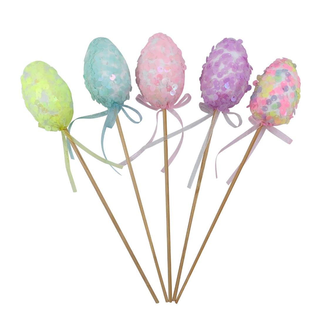 Party MagicEaster Sequins Egg Picks 25cm 3Pcs/pack