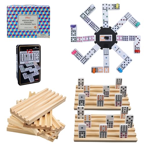 Offelec TH0017 Mexican Train Double 12 Dominoes Set cover
