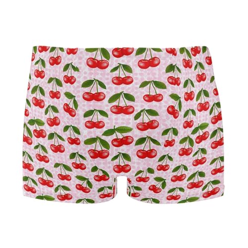 Cherry Fruit Mens Swim Trunk Swimwear Bathing Suit Swim Brief Square Leg Board Short S B0404709