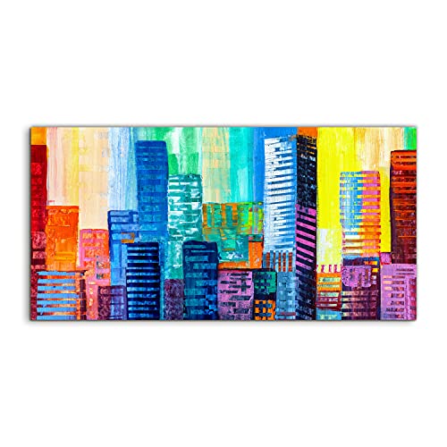 Décoration murale acrylique haut de gamme de 120x60cm au design architectural pour salon élégant