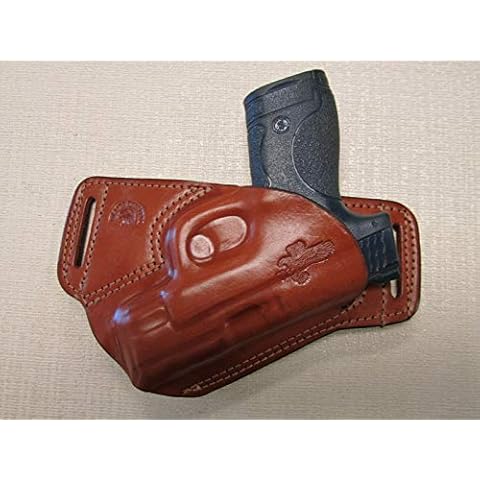 Braids Holsters S&W M&P Shield 9&40 Cal. Formed Brown Leather S.O.B Holster Cover