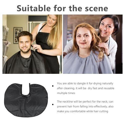 Capa Profesional para Corte de Cabello Ipetboom con Cierre para Cuello, Ideal para Salón de Belleza y Protección durante el Corte de Cabello miniatura 3