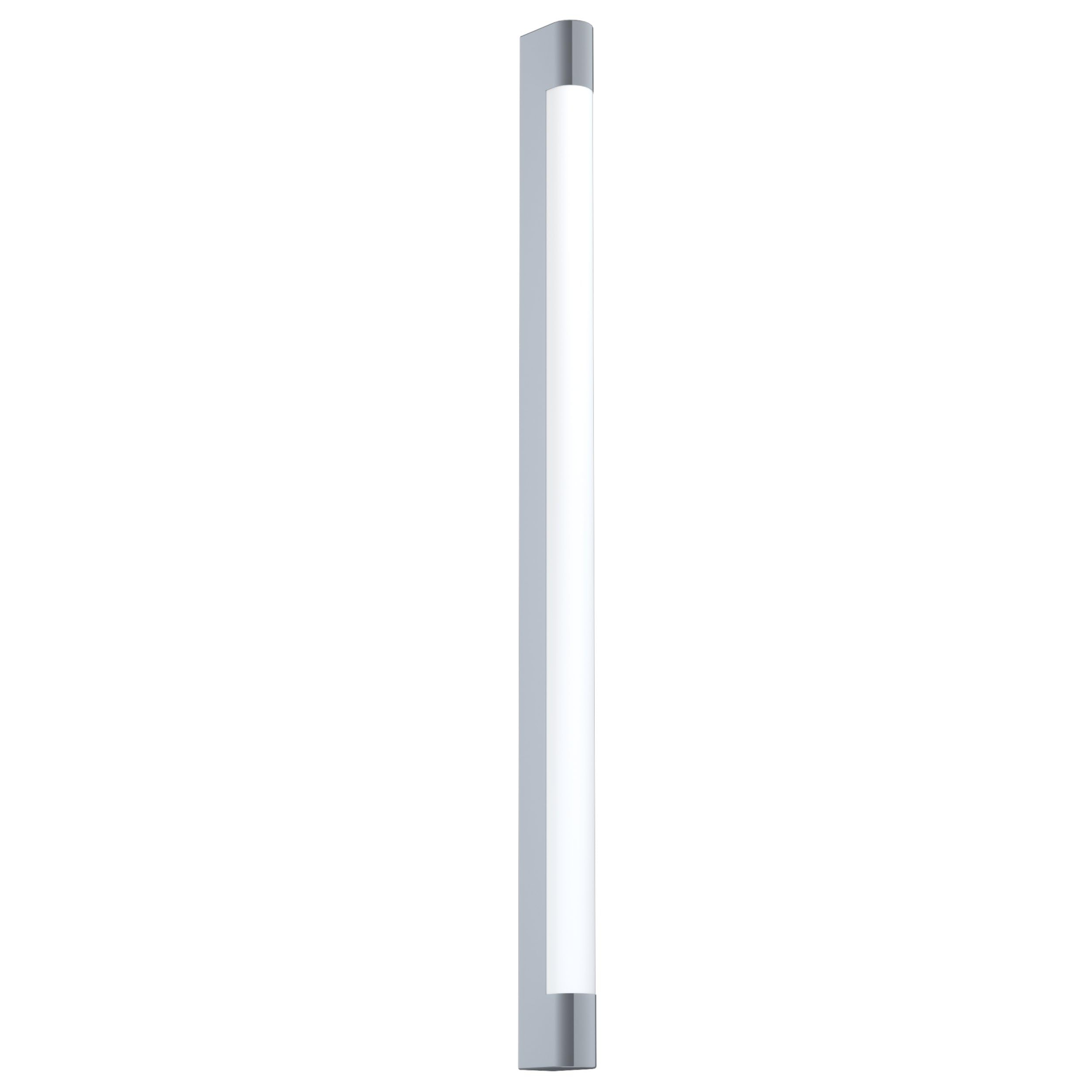 EGLO LED Wandlampe Tragacete, Bad Wandleuchte | Spiegelleuchte aus Edelstahl und Kunststoff, Badezimmer Lampe in Chrom, Weiß, Feuchtraumleuchte, IP 44, L: 90 cm