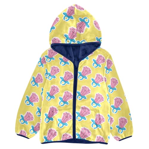 Funny Children Lollipop Ring Pop Girls Fleece Jacket Girls Fall Jacket Girls Zip Up Hoodie Girls Sherpa Jacket 2-10T