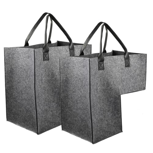 JECOMPRIS Cesto Portabiancheria a Forma l Manici, Set da 2 Pezzi Cesti Portaoggetti per Scale, Organizer per Vestiti, Giocattoli e Biancheria la Casa