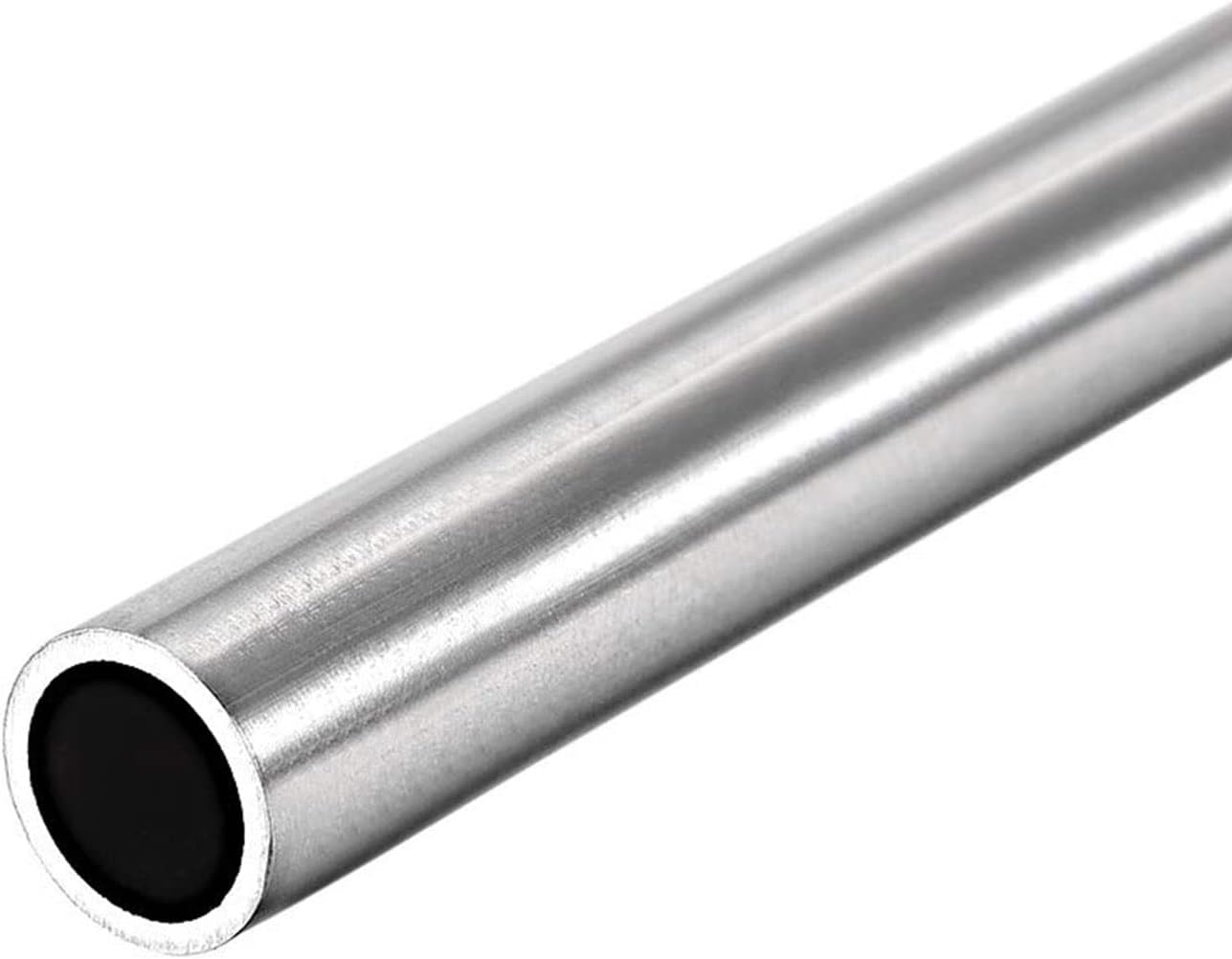 2pcs 304 Stainless Steel Tube 6mm OD 1mm Wall Thickness 250mm Length, 0.24 inch OD Thickened Seamless Stainless Steel Round Tubing Metal Pipe for Crafts Industry and Household Processing
