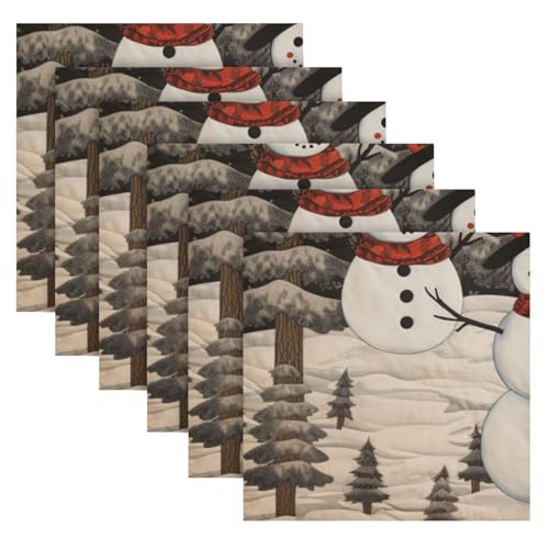 Servilletas de Tela Navidad Multicolor Pack 6 miniatura 2