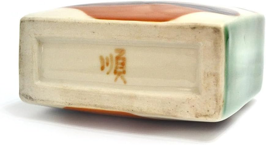 華道具 宝山作 唐物写 手持ち 竹花籠 刻印 竹おとし付 紙箱 華道具