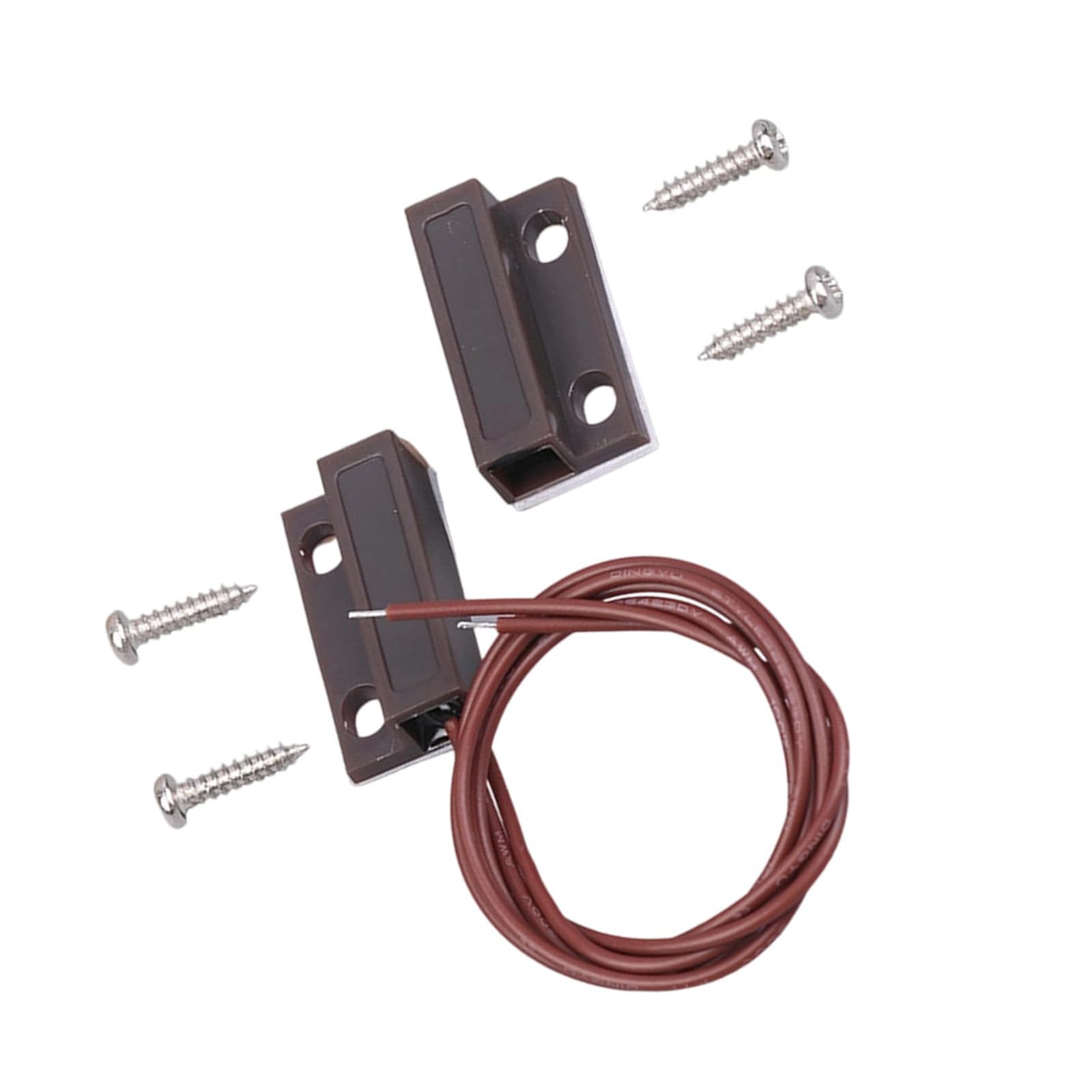 Recessed Alarm Switches Normally Closed/Open with 350mm Wire Switches Contacts Door Sensors for Home Alarm Security Systems