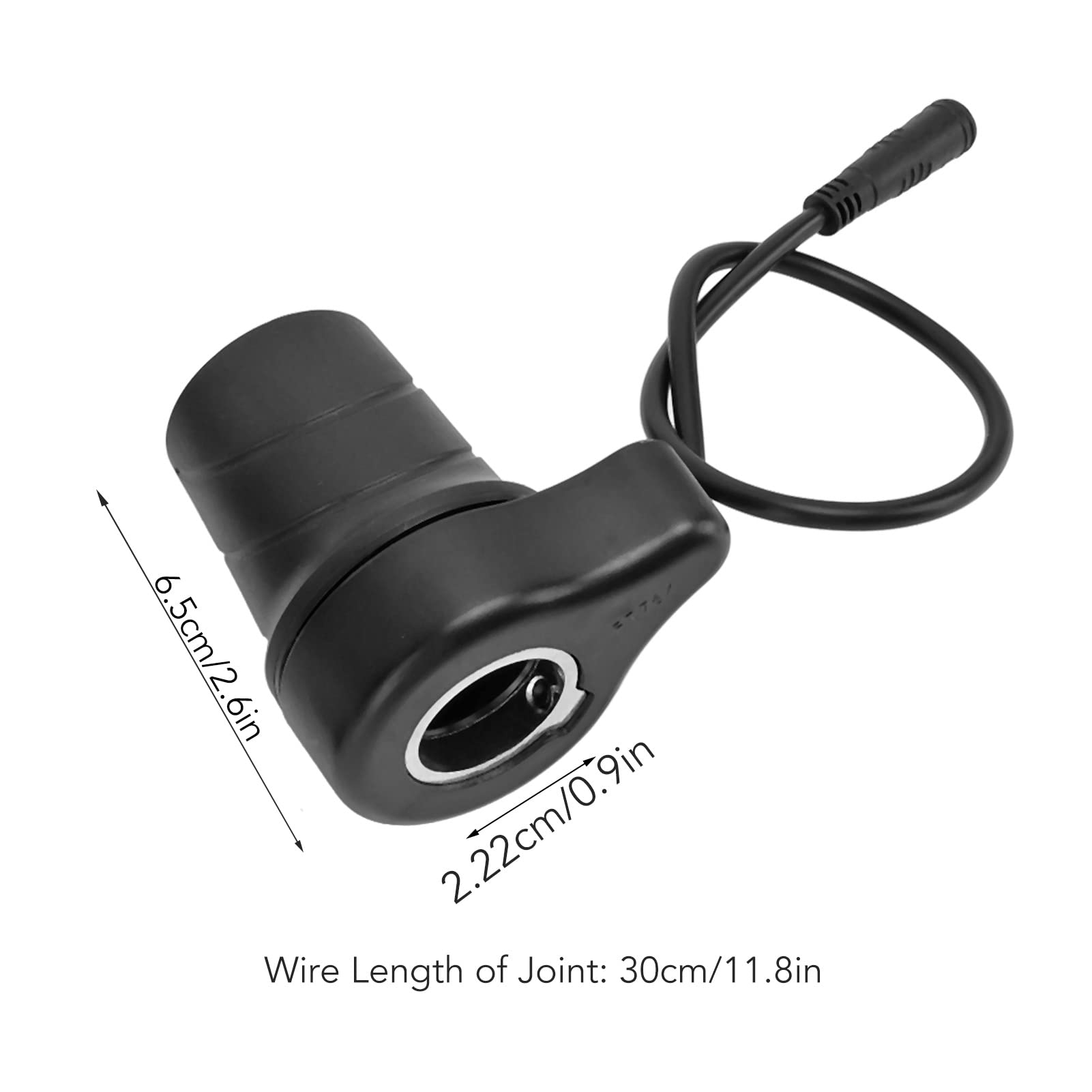 Demi-poignée de vélo électrique côté gauche, caoutchouc ABS métal 76X Demi-poignée d'accélérateur pour moteur à entraînement moyen