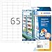 Produktbild HERMA 4388 Tiefkühletiketten, 25 Blatt, 38,1 x 21,2 mm, 65 pro A4 Bogen, 1625 Stück, selbstklebend, bedruckbar, matt, blanko Papier Gefrieretiketten, Klebeetiketten Aufkleber für Gefriergut, weiß
