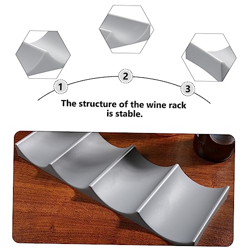 Soporte para botellas ABOOFAN estilo europeo blanco miniatura 7