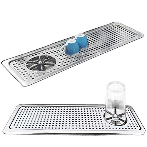 Ybb Pitcher Rinser Cup Washer Glass Cleaning Rinser With Side Sprays, Drain And Drip Tray For Bar Coffee Shop (25.4" X 8.5" X 1") #TOP4