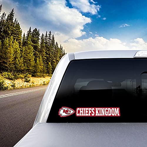 Fanmats 61382 Kansas City Chiefs 2 Piece Team Slogan Decal Sticker Set #TOP13