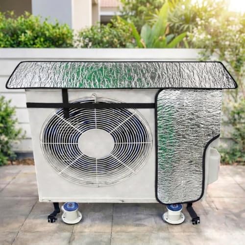Image of GoKoo Premium Split AC Outdoor Unit Cover - Heavy-Duty Weatherproof & Heat-Insulated Shield for Sun, Rain, Dust & Snow - Boosts Energy Efficiency & Extends AC Life (1.5 ton)