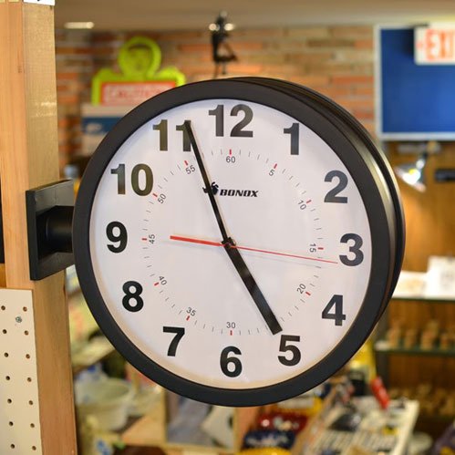 ボノックス ダブルフェイスウォールロック Amazon.co.jp: BONOX ダブルフェイスウォールクロック(両面時計