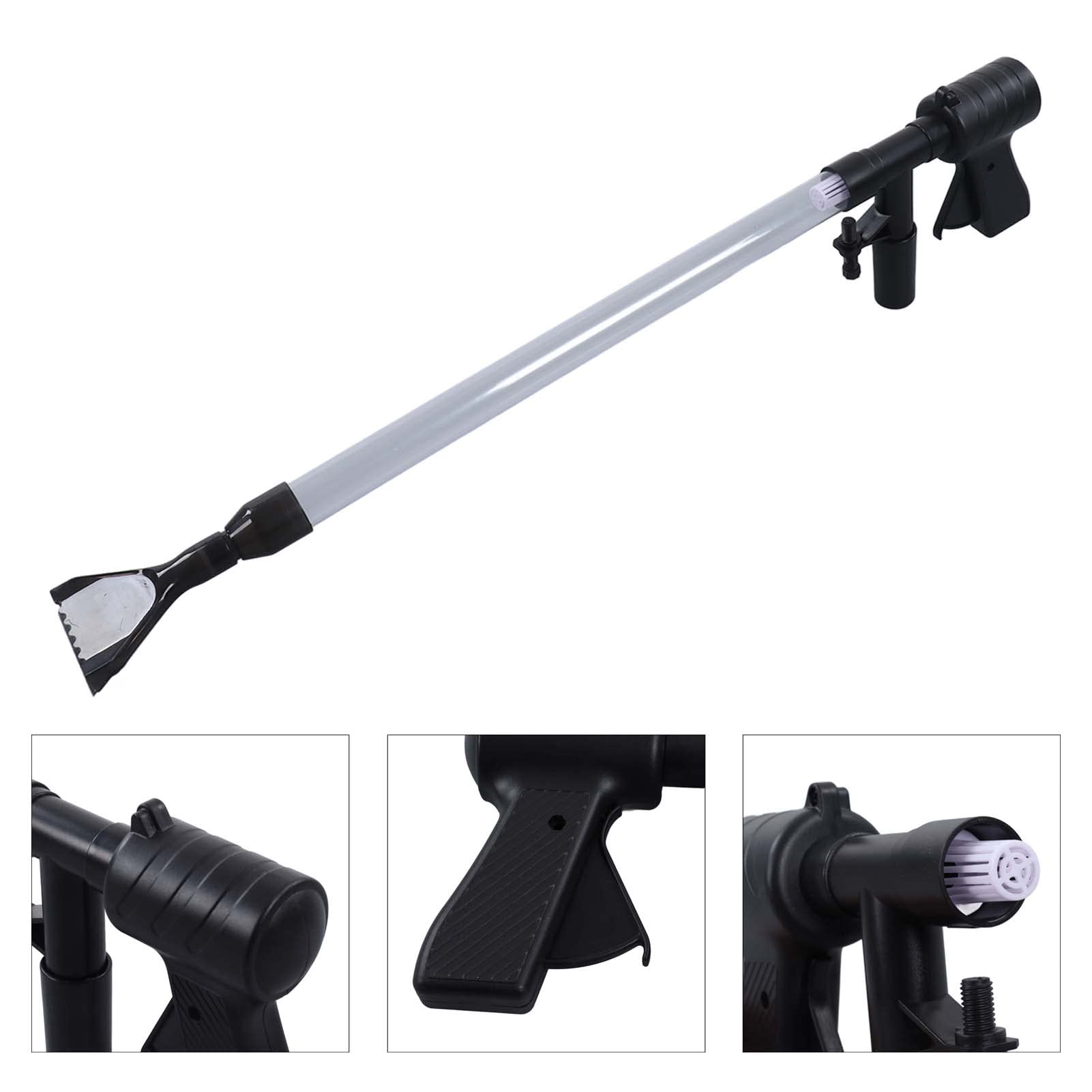 Nettoyeur d'aquarium Semi-Automatique, aspirateur de Gravier pour Siphon d'aquarium, laveuse de Sable pneumatique avec Panier de Filtre 3D, Outil de Changement de Tuyau d'eau