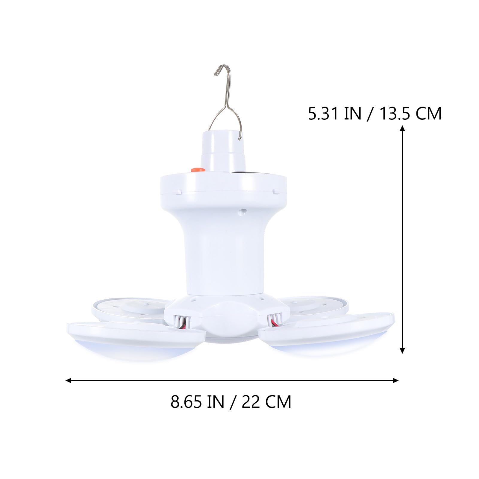 STOBAZA Lámpara Colgante para Camping Recargable Solar y Usb, Luz LED de 2400mah y 5.5v, para Tienda y Actividades al Aire Libre