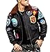 Bomber Jacket for Men Outdoor Fashion Bomber Flight Jacket WW2 Bomber Jackets, Black