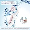 UMICKOO-Facial-Cleansing-BrushRechargeable-IPX7-Waterproof-with-5-Brush-HeadsFace-Brush-Use-for-Exfoliating-Massaging-and-Deep-Cleansing-Multi UMICKOO Face Scrubber Exfoliator,Facial Cleansing Brush Rechargeable IPX7 Waterproof with 5 Brush Heads,Electric Face Spin Brush for Exfoliating, Massaging and Deep Cleansing