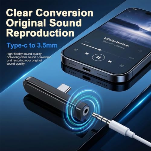 Image of Verilux 2 in 1 Type C to 3.5mm Headphone Jack Connector, 3.5mm Jack to Type C Headphones Adapter with Phone Stand, USB C to 3.5mm Audio Connector Compatible for iPhone 17 /16 /15, Galaxy S26 /S25 /S24
