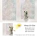 DKTIE Window Privacy Film Frosted Window Film Stained Glass Window Film Window Clings Static Cling for Home Bedroom Bathroom 17.7In.by 78.7In.