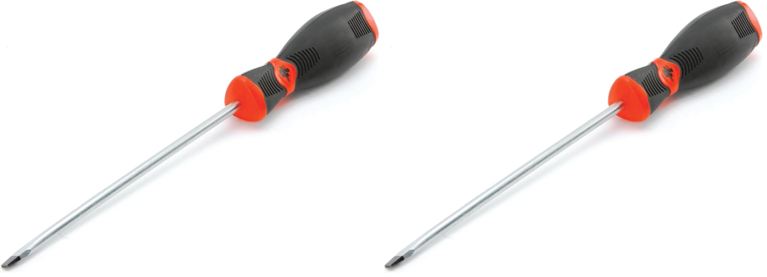 Performance Tool W30987 Black &amp; Red Slotted Screwdriver, 3/16-Inch x 6-Inch (Pack of 2)