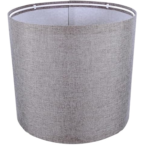 VICASKY Grey Natural Linen Lampshade Cover