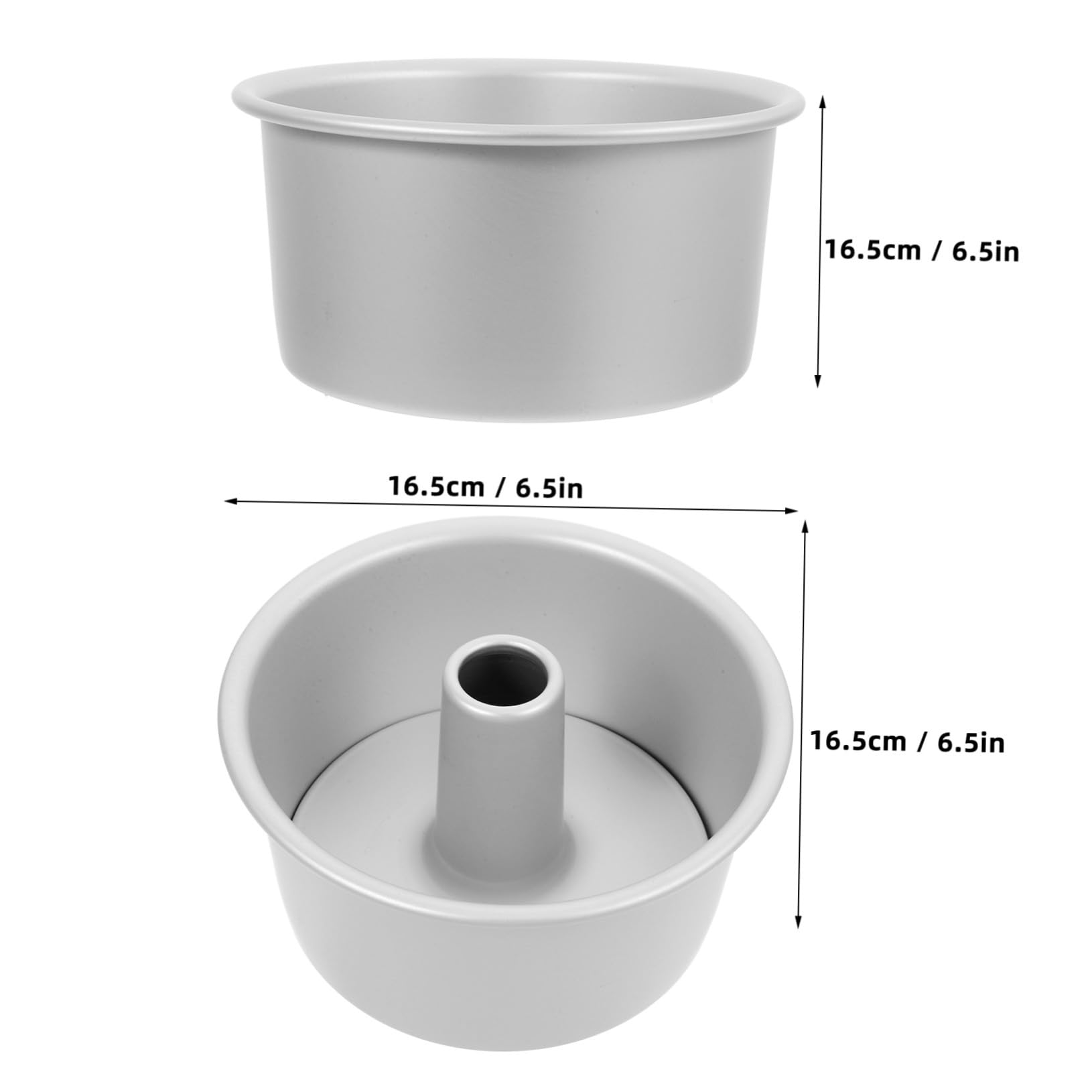 Uonlytech Molde Desmontable para Tartas de Aluminio Molde Redondo para Repostería con Fondo Extraíble Antiadherente y Resistente para Hornear Pasteles