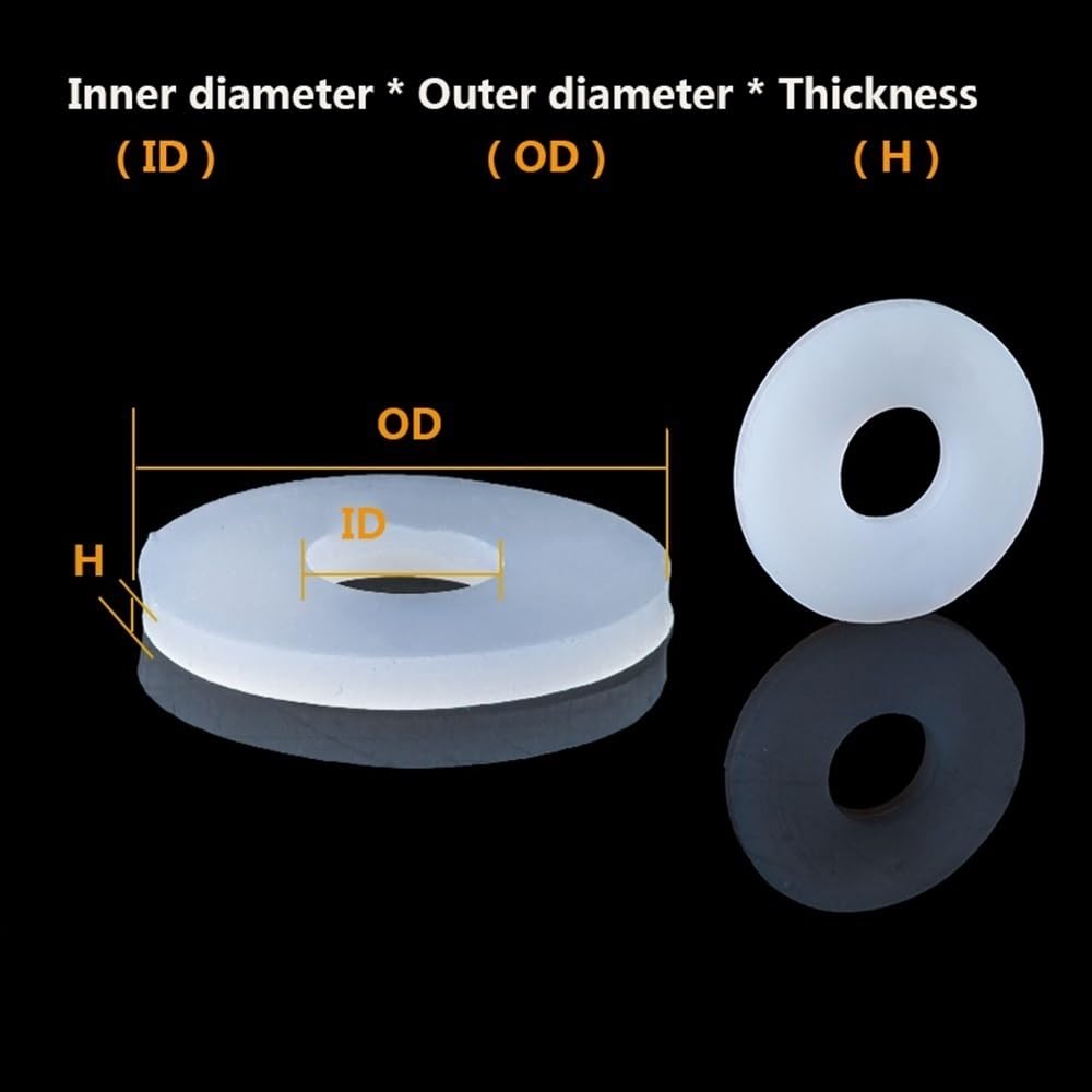Junta de Silicona, arandela Plana, Juego de 5 Arandelas convexas de Silicona for Grifo de Calentador de Agua, Junta de Sellado de Goma Suave, Grosor de 2,3 mm.(31 x 39 x 2mm)
