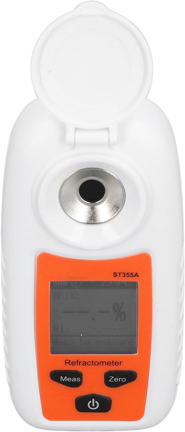 Handheld High Accuracy Sugar Meter Automatic Temperature Compensation Fruit Juice Sweetness Tester for Fruit Sales Cool Drinks ST355A