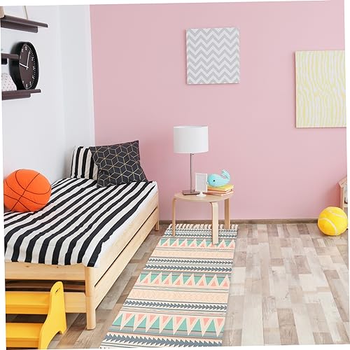 Tapis en coton style ethnique résistant pour chambre et salon