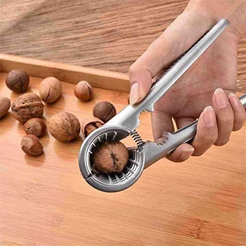 TOMYEUS Pecan Nut Cracker Kitchen Nut Sheller Clip Tool Clamp Plier Cracker Zinc Alloy Nutcracker Sheller Crack Almond Walnut Pecan Hazelnut Filbert Nut Walnut Plier Opener Tool (Color : 3 pcs)
