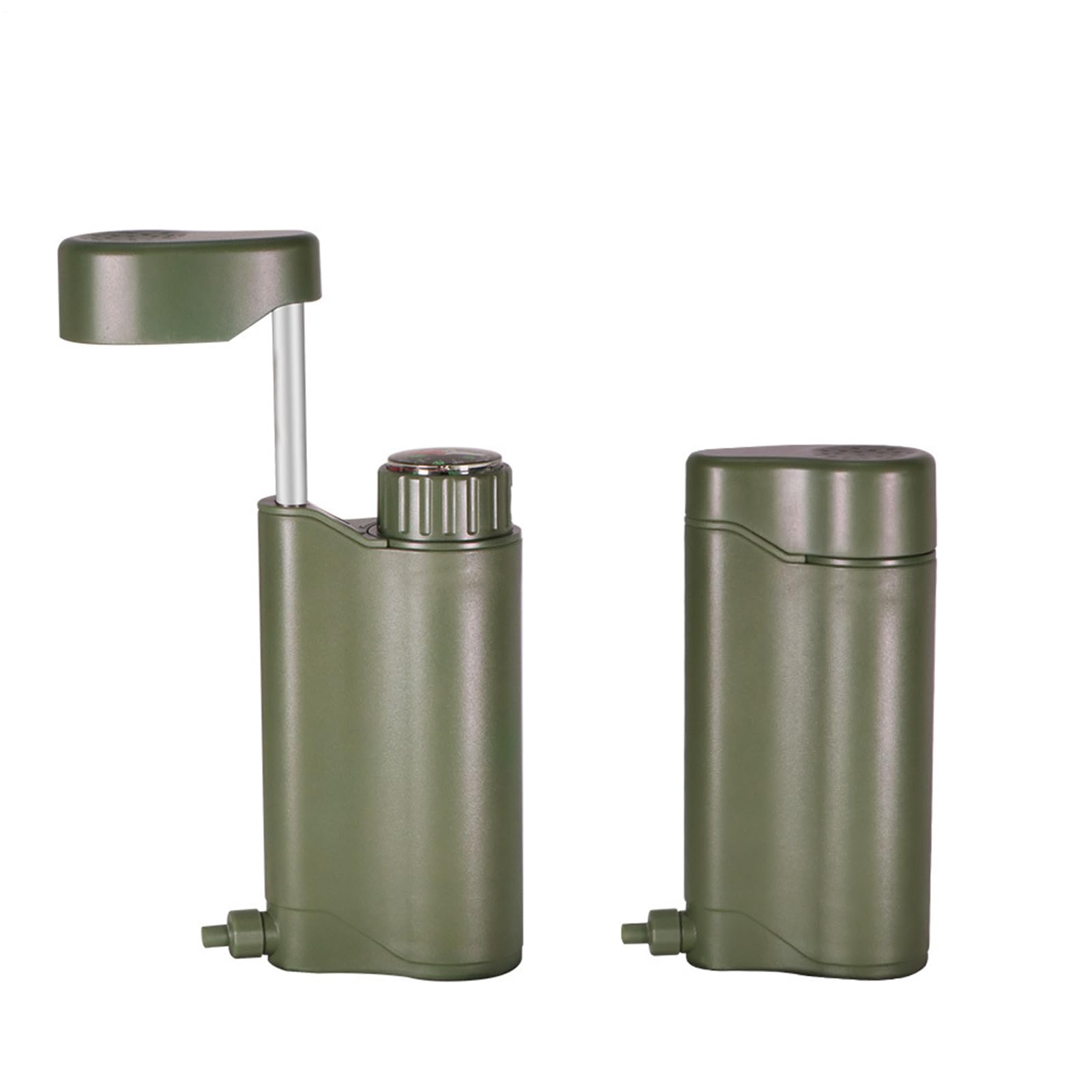 Filtro de agua con bomba manual portátil, purificador de agua | Supervivencia del agua de camping a 6 grados 0,01 ?m, d