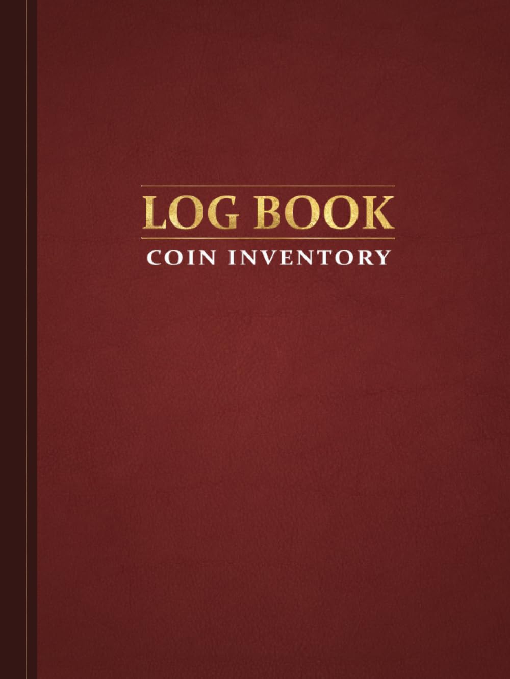 Coin Inventory Log Red Catalog and Organize Coins with this Logbook