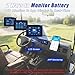 48V Lithium Battery Golf Cart Batteries Kit Built-in 200A BMS Steel Casing 48V 100Ah LiFePO4 Battery 10000 Cycles with 18A Charger Bluetooth Touch Display & APP Max 10.24kW Power Output for Golf Cart