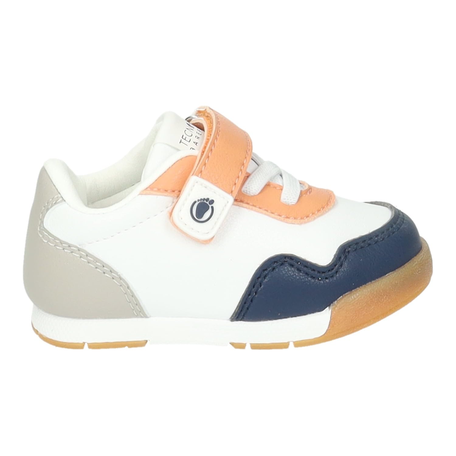 OSSH502001 Zapatillas Deportivas para niños Conguitos, Suela Fina y Flexible, Puntera Ancha, Cierre Adhesivo, Drop Cero, diseño Animal Friendly NIÑO Deportivos Marino 21
