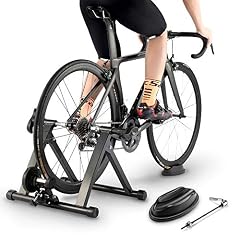 ROCKBROS Bike Trainer Stand for Indoor Riding Exercise Bicycle Training Stand Magnetic Foldable Mountain Road Bike Trainer Adjustable Resistance
