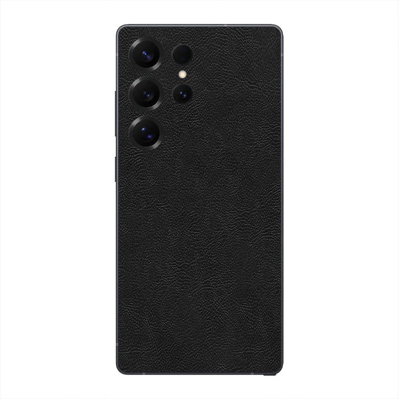 SLICKWRAPS 3M Skin Sticker Wrap Compatible with Samsung Galaxy S25 Ultra - Black Leather 3M-image-26