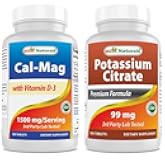 Best Naturals Calcium Magnesium with Vitamin D3 1500mg & Potassium Citrate 99mg