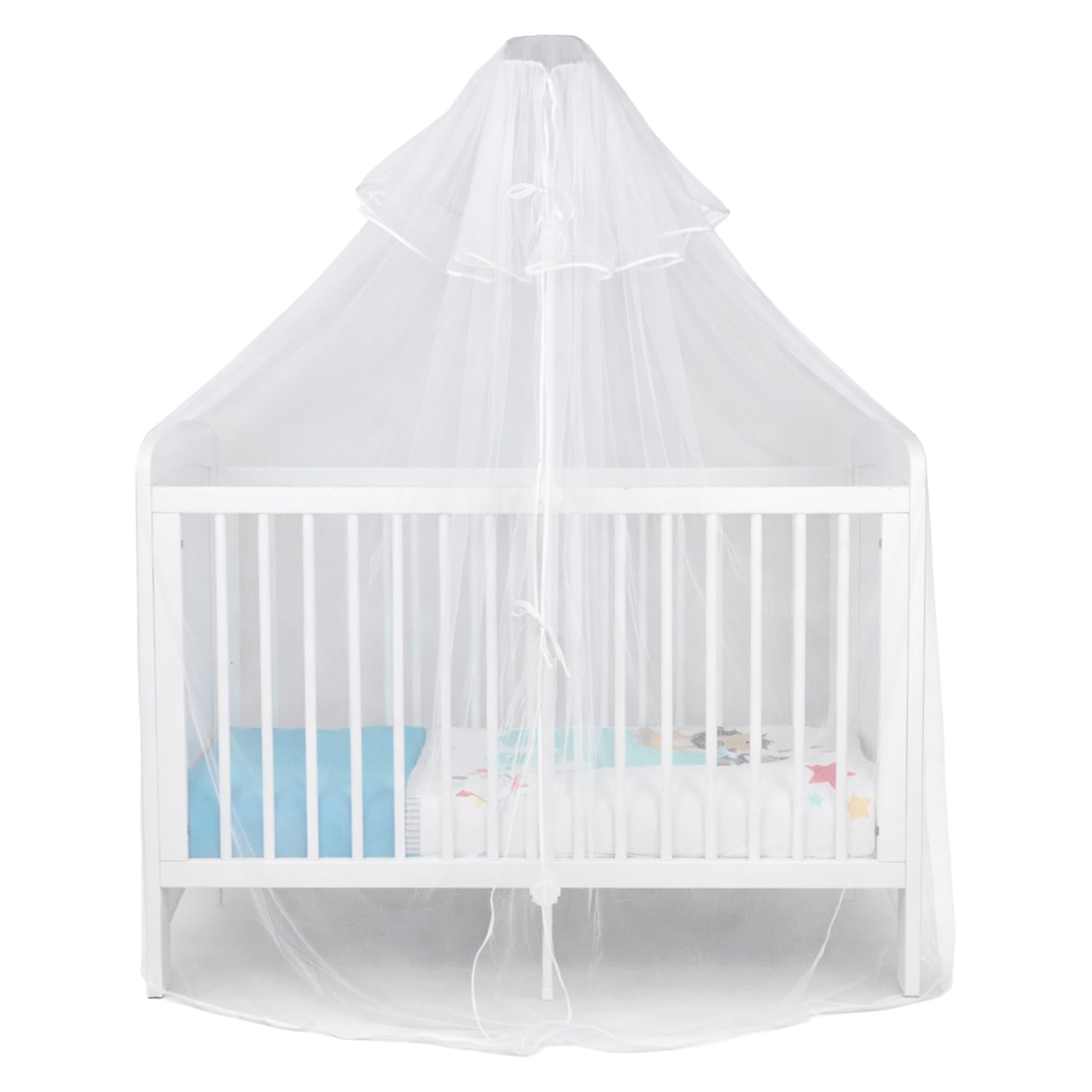 THERMOBABY - FIXI MOUTIK - Support de Moustiquaire Bébé à Fixer avec Moustiquaire Incluse – Fixation Facile, Structure Stable et Sécurisée – Compatible Lit Bébé Standard – Protection Anti-Moustiques