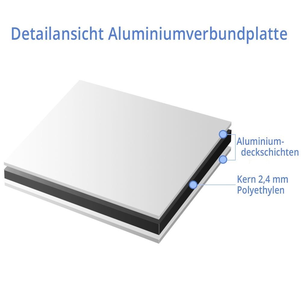 Parkplatzschild 52 x 11 cm – Privatparkplatz - abschleppen mit Einschlagpfosten 75 cm – Wetterfestes & UV betändiges Schild – Made in Germany