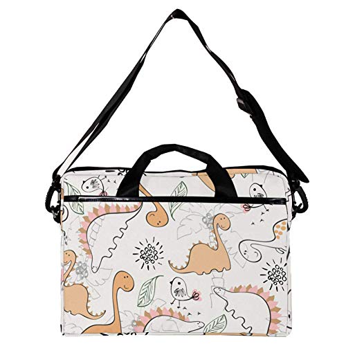 Funda bandolera para portátil 15.4" acolchada e impermeable Dinosaurs 2