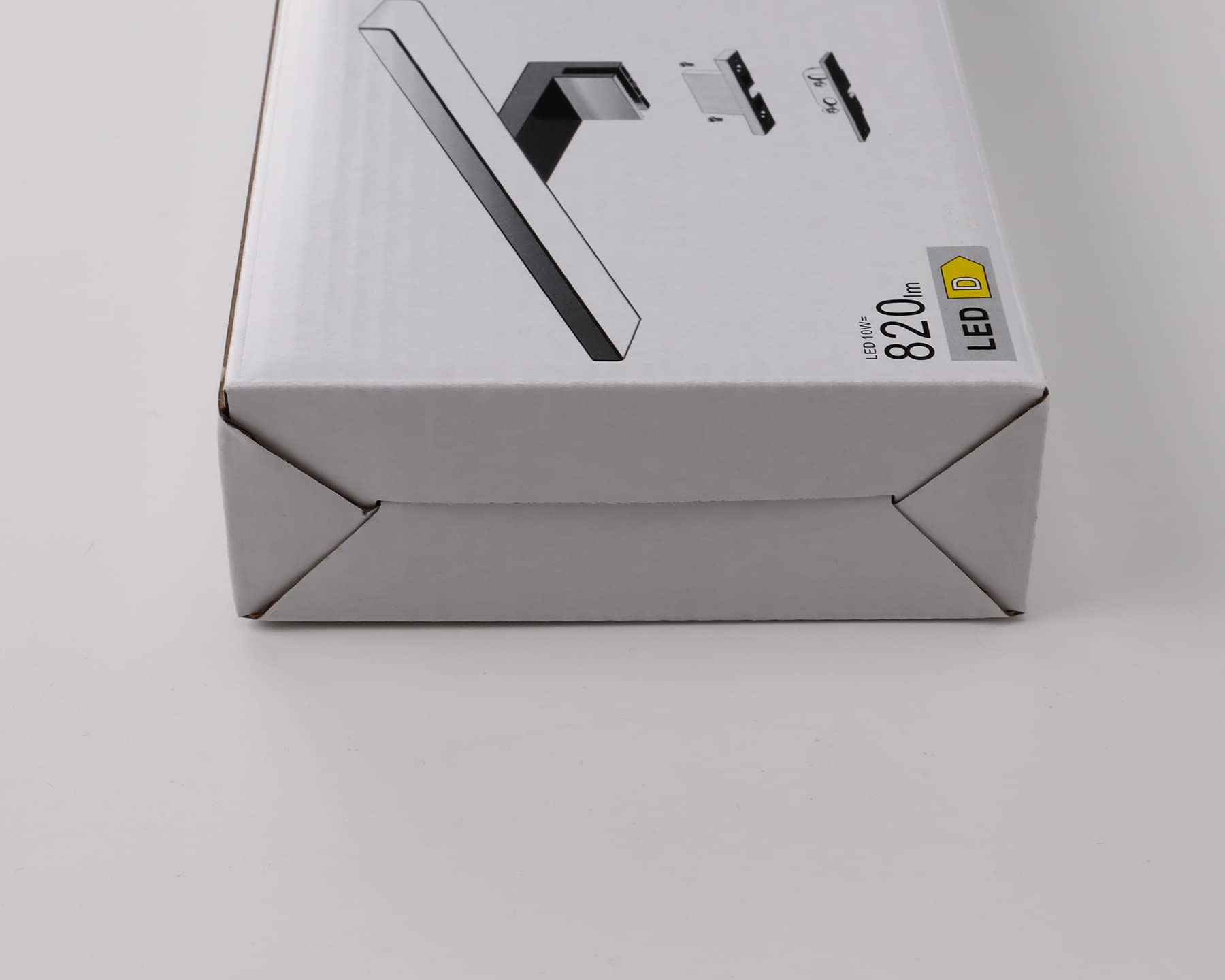 Lámpara LED de Espejo Baño,40 cm,820 lm,10 W,230 V Luz Natural 4000K,Montaje Triple de Acero Inoxidable, con Abrazadera para Espejo,Mueble o Pared (400 mm)