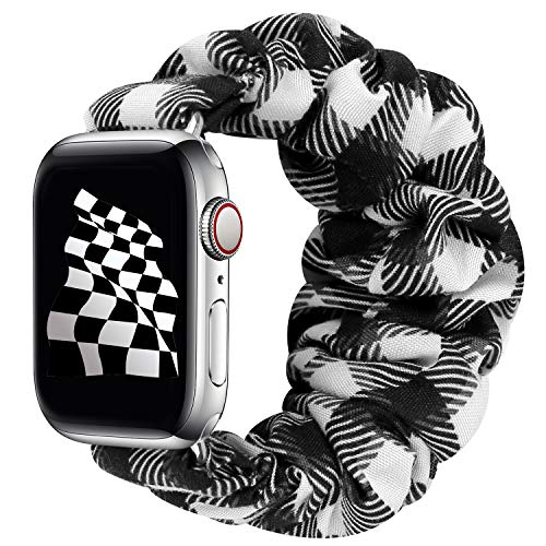 Image of Greatfine Scrunchie Band Compatible with Apple Watch Bands 38mm 40mm 41mm 42mm 44mm 45mm 46mm 49mm Women, Elastic Scrunchie Watch Strap for iWatch Watch Series 11 10 9 8 7 6 5 4 3 2 1 SE 3 2 Ultra 3 2