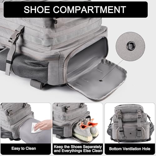 Image of LHI Tactical Military Backpack for Men and Women 25L /35L Army Assault Pack Bag Small Rucksack with Bottle Holder