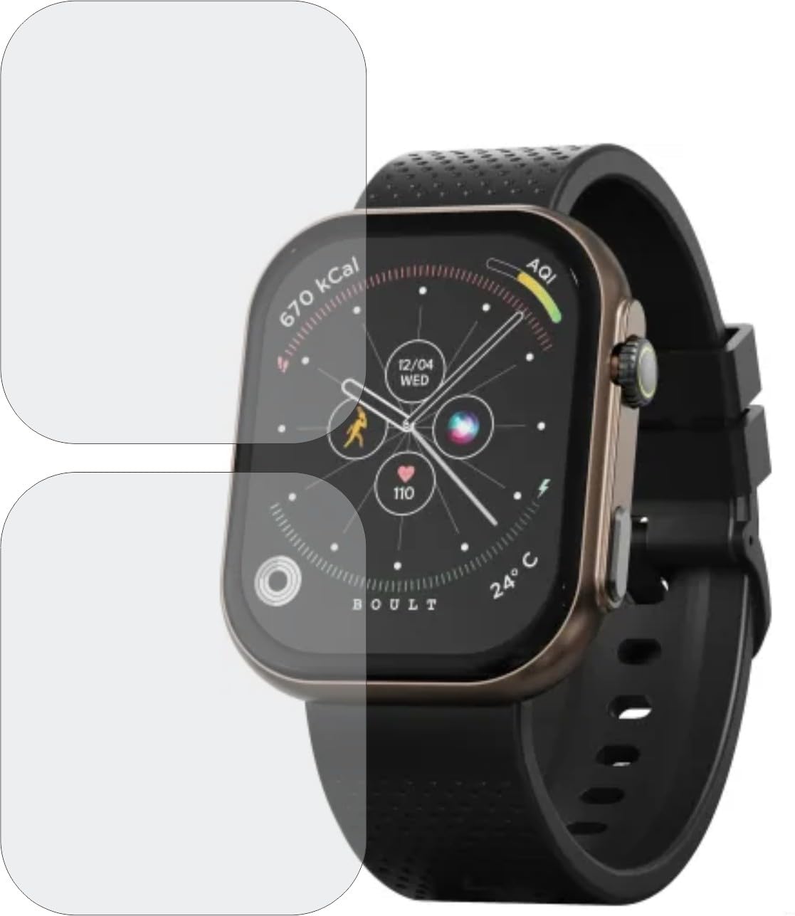 TELTREK Screen Guard for Boult Crown X Smartwatch Screenguard, Edge to Edge TPU Fiber Film not Tempered Glass Screen Protector for Boult Crown X (Pack of 2) (B0CN1THBCY) Amazon Price History, Amazon Price Tracker