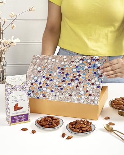 Image of HyperFoods Eid Mubarak Gift Box Cashews Almonds Raisins 300 Gr Dry Fruits Gift Pack Pet Jars Pack of 3 Dry Fruits Ramzan Gift Hampers DryFruit Combo Pack Eid Gift Hamper DryFruits Gifts