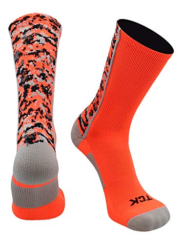Image of TCK Athletic Crew Socks Digital Camo Football Basketball Lacrosse